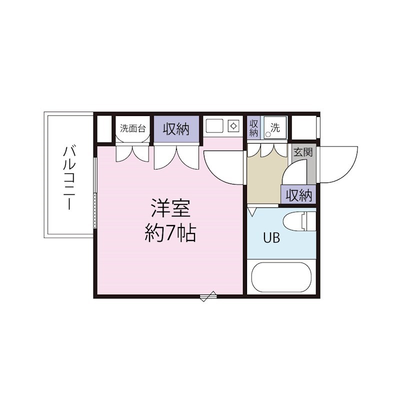 【早大生専用・家具家電付き】Univ-coop石神井台 間取り